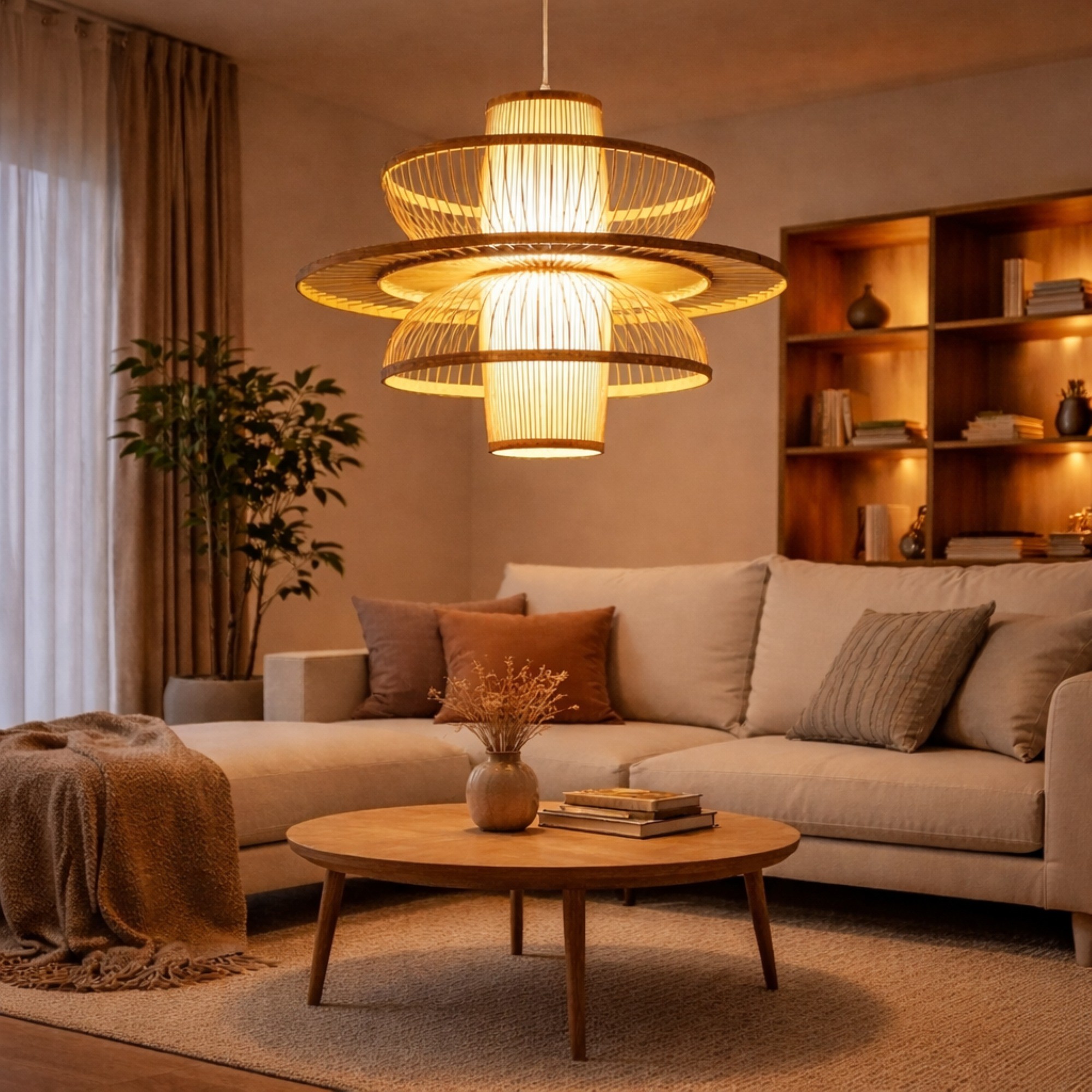 Premium Handcrafted Rattan Pendant Lamp