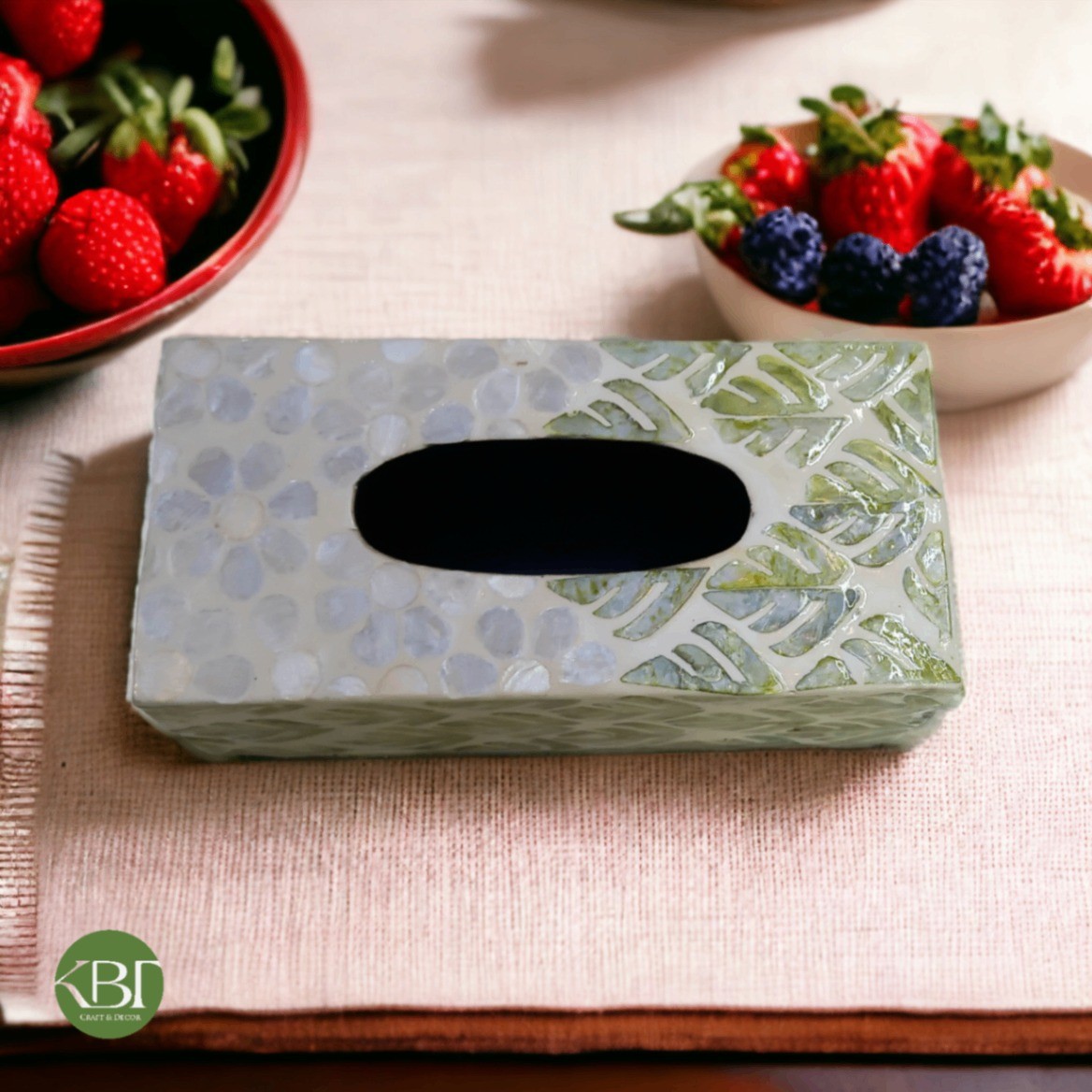 Mother-of-Pearl Inlaid Paper Box – Luxury Craftsmanship for Premium Markets