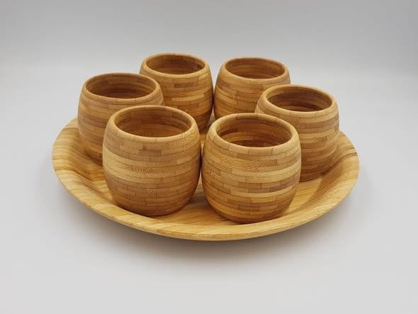 Bamboo Cup Set - Sustainable Drinkware for Modern Lifestyle Markets