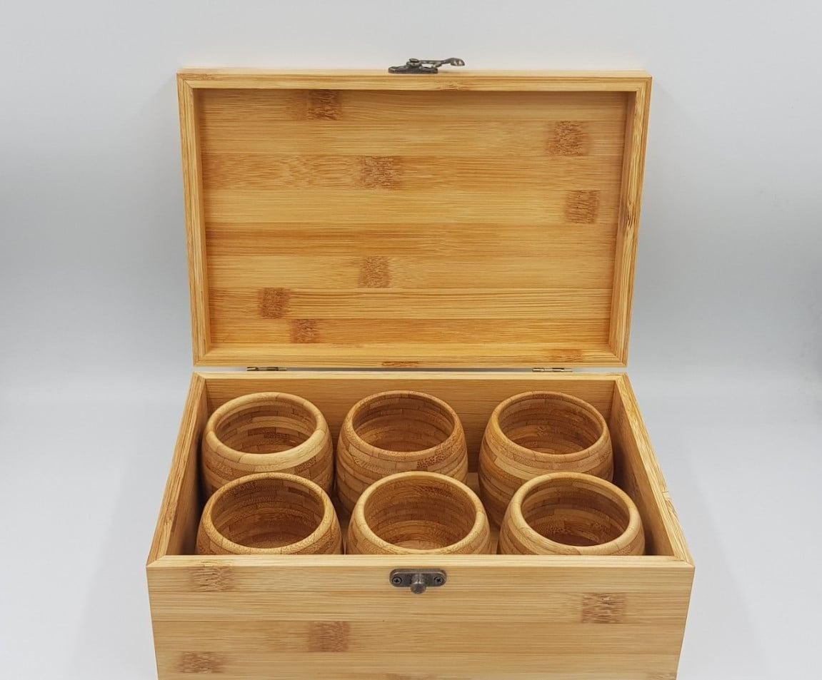 Bamboo Cup Set Eco Friendly Drinkware for Modern Living