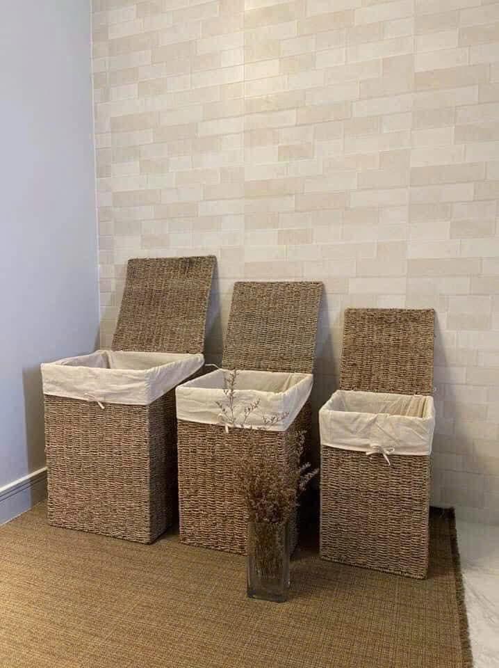 Vietnam Seagrass Laundry Baskets & Storage Boxes – Natural Organization Solutions