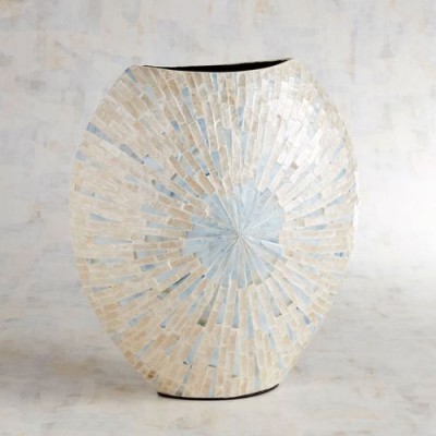 Mother of Pearl Inlaid Vase Luxury Craft for Elegant Home Decor