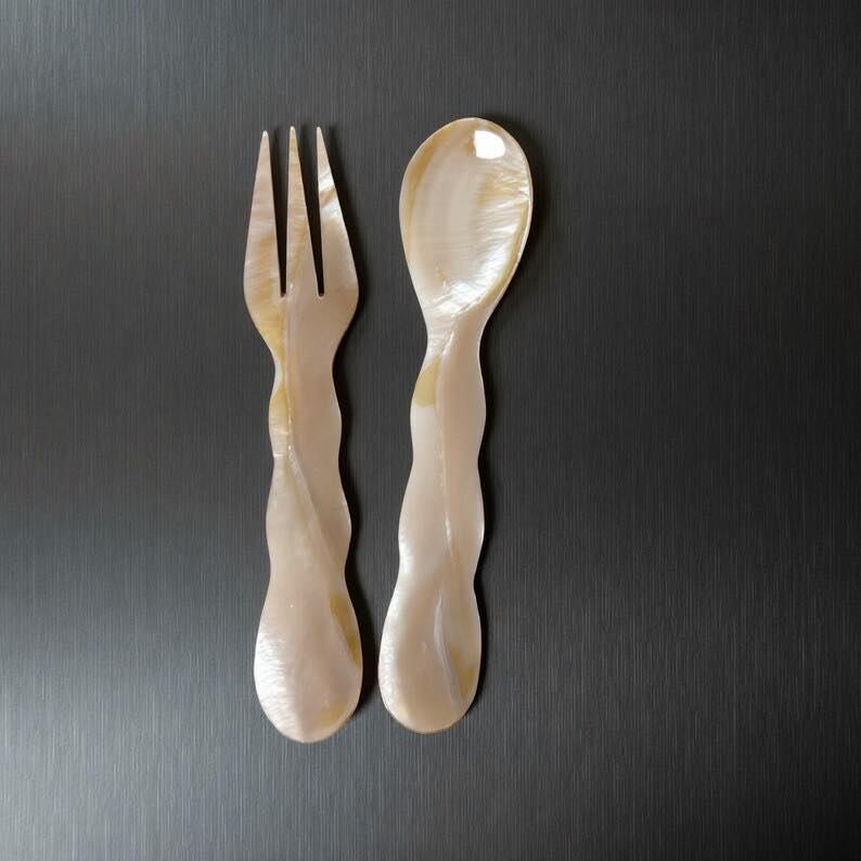 Mother-of-Pearl Spoons & Forks: Artistic and Refined Handcrafted Tableware from Vietnam