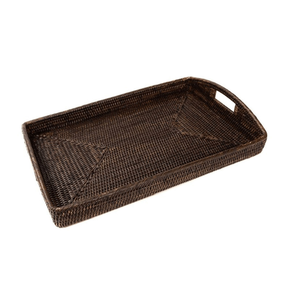 Rattan Decorative Table Tray Vietnam Woven Craft for Elegant Living
