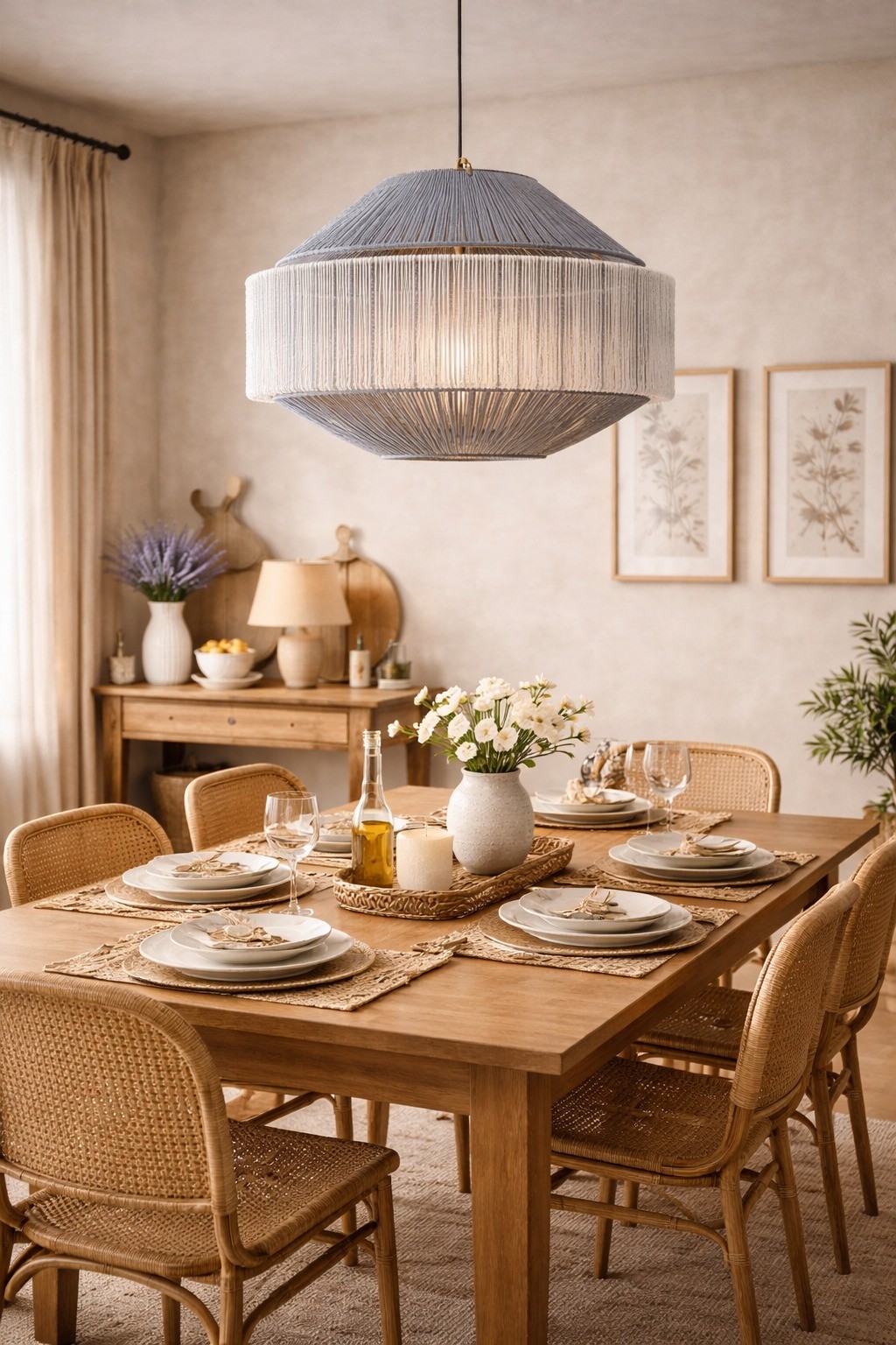 Luxury Rattan Pendant Lamp Elegant Lighting for Sophisticated Interiors