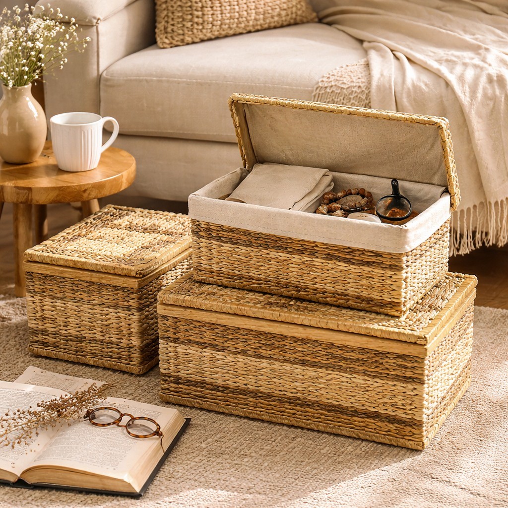 Vietnamese Rattan Woven Baskets & Shelves - Sustainable Storage Solutions for Global Markets