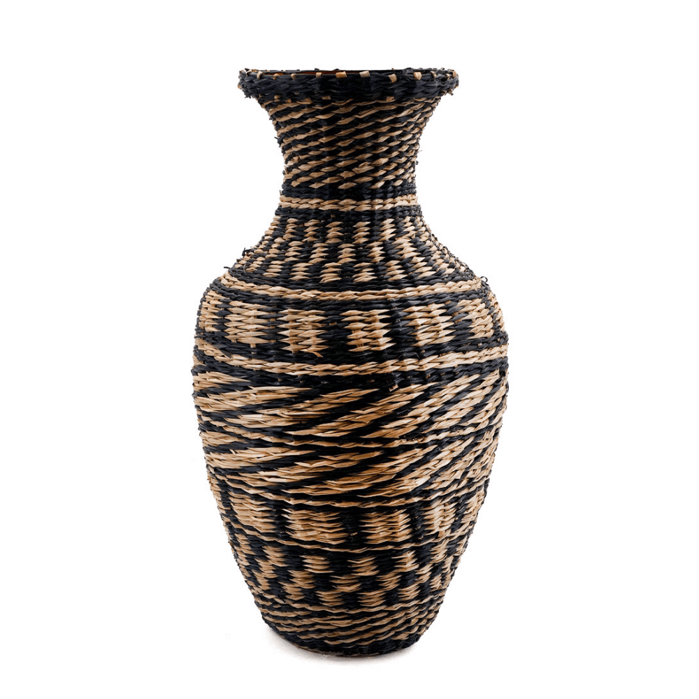 Handwoven Seagrass Vase – Natural Texture for Elegant Interiors